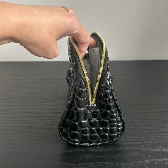 Black patent leather travel bag - Picture 5 of 7